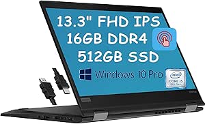 Lenovo ThinkPad X390 Yoga 2-in-1 Touchscreen Laptop