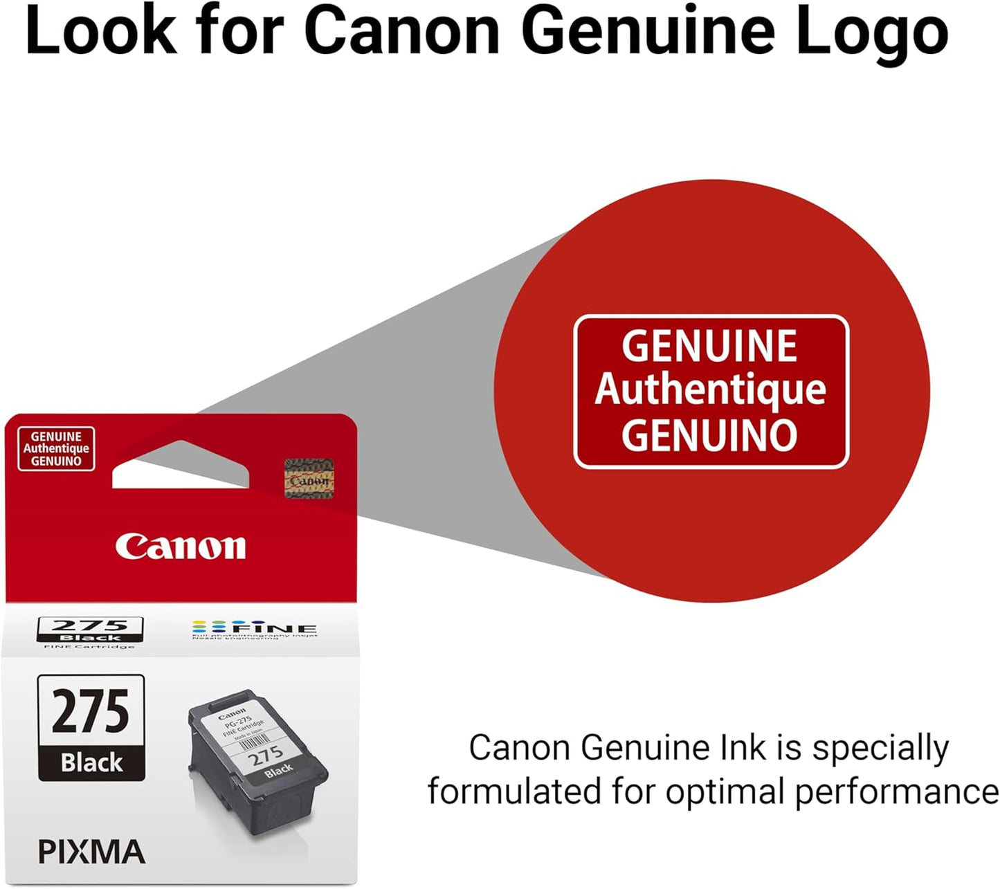 Canon 4982C001 PG-275 Black Ink Cartridge