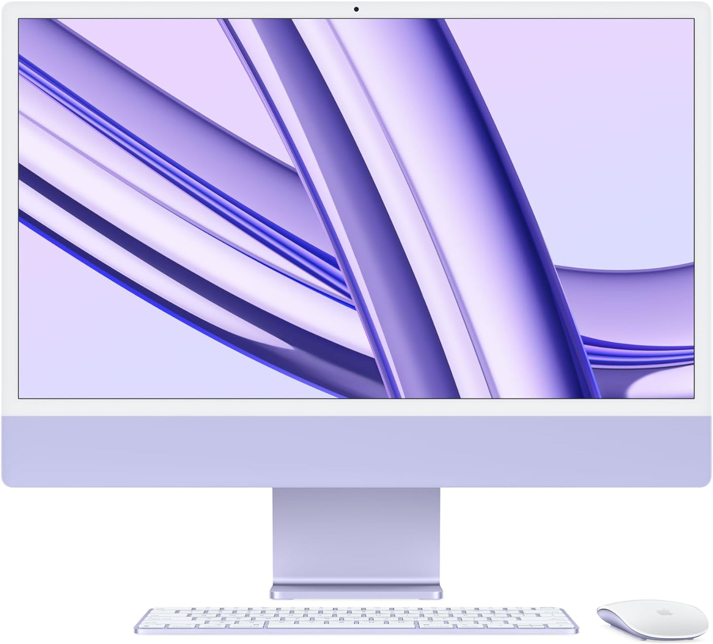 Apple M3 iMac 24-inch: 8GB, 256GB SSD, Purple