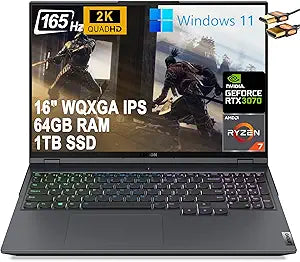 Lenovo Legion 5 Pro Ryzen 7 RTX 3070 Gaming Laptop