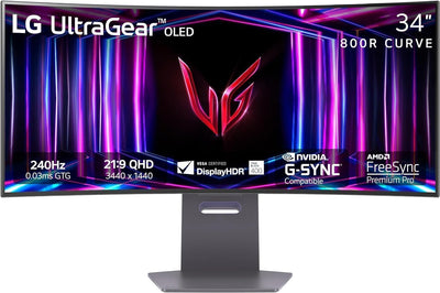 LG 34GS95QE 34" UltraGear OLED Curved Gaming Monitor