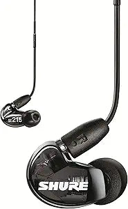 Shure SE215-K+UNI Sound Isolating Earphones with Mic - Black