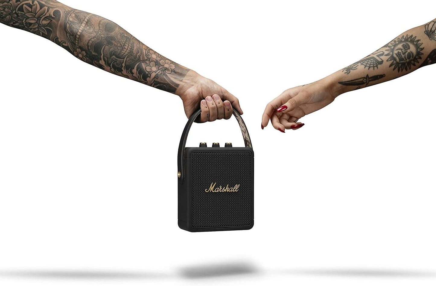 Marshall 1005544 Stockwell II Portable Bluetooth Speaker - Black & Brass
