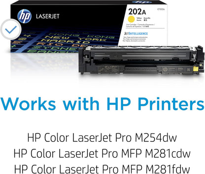 HP CF502A 202A Yellow LaserJet Toner Cartridge