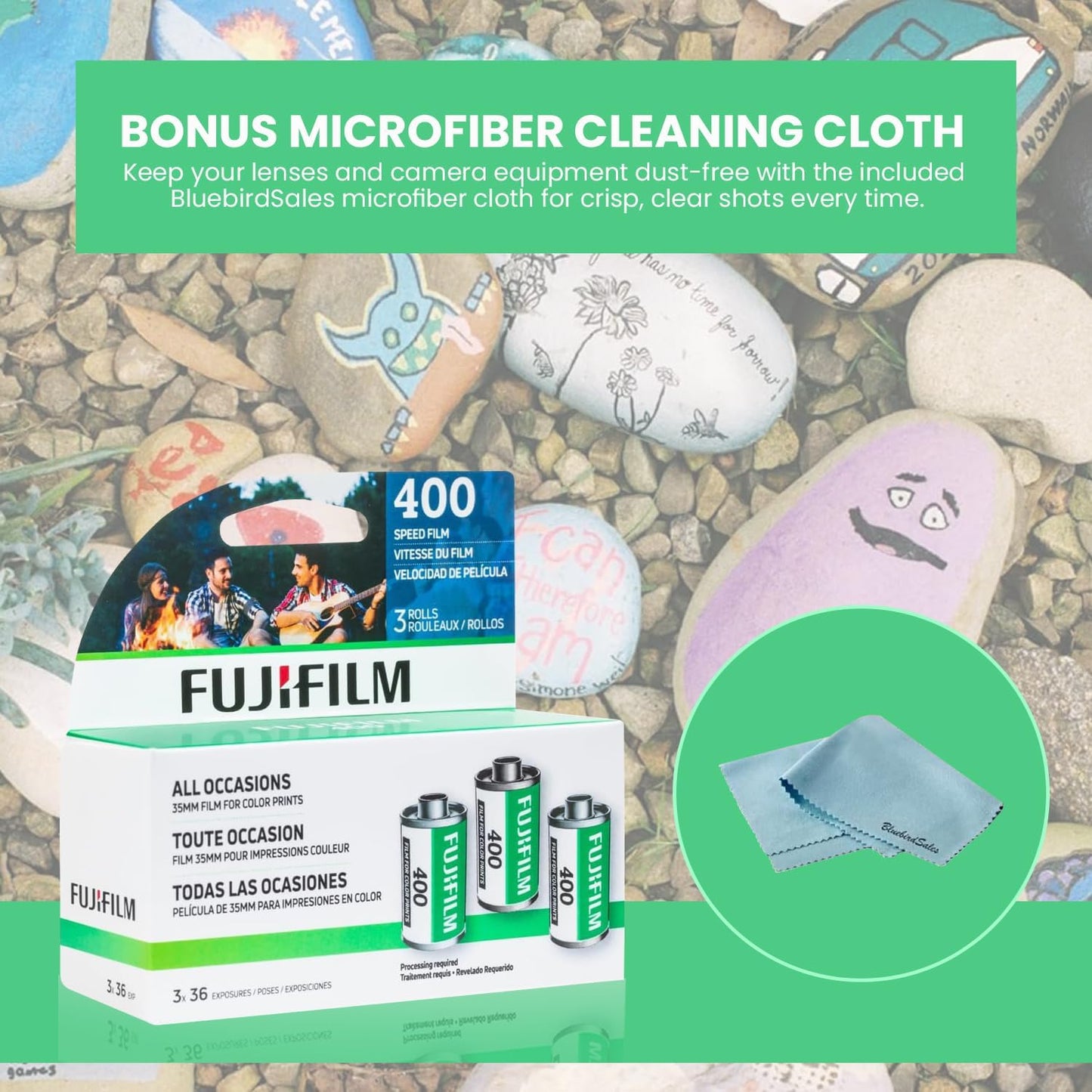 Fujifilm Fuji 400 Color Negative Film 35mm 3-Pack