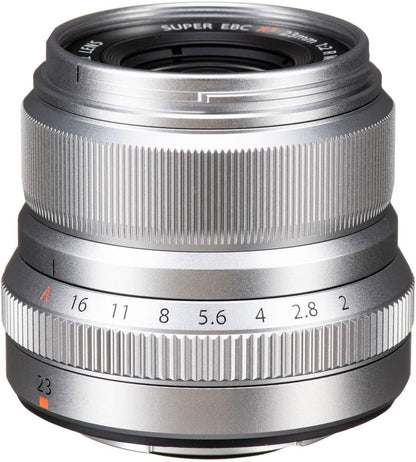 Fujifilm Fujinon XF23mmF2 R WR Silver Lens