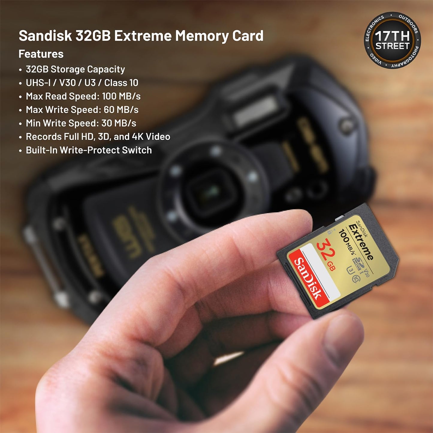 Pentax PEN02136-KIT1 WG-90 Waterproof Camera Bundle