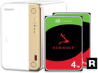 QNAP TS-262-4G-24ST-US 2-Bay NAS with 4TB IronWolf HDDs