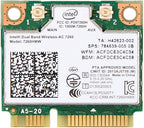 Intel 7260HMW WiFi Wireless-AC Dual Band Bluetooth