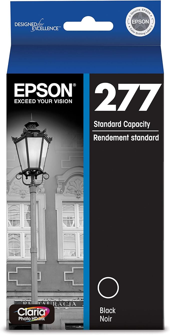 Epson T277120-S Claria Photo Black Ink Cartridge