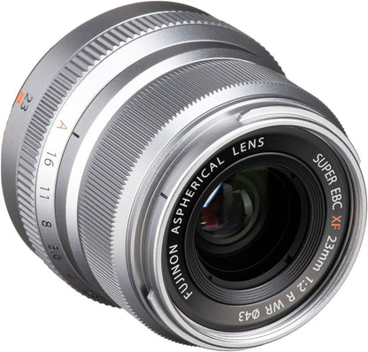 Fujifilm Fujinon XF23mmF2 R WR Silver Lens