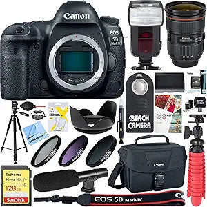 Canon E16CNEOS5DM4 EOS 5D Mark IV 24-70mm Lens Bundle