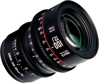 Meike 100mm T2.1 S35 EF Mount Cinema Lens - Manual Focus