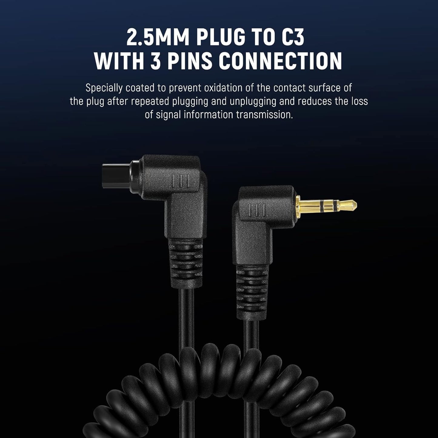 Neewer 10102036 2.5mm Shutter Release Cable for Canon
