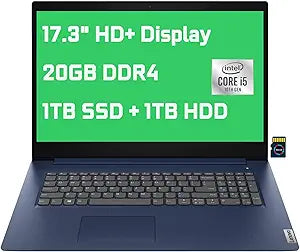 Lenovo Ideapad 3 17" Laptop i5 20GB 1TB SSD (Renewed)