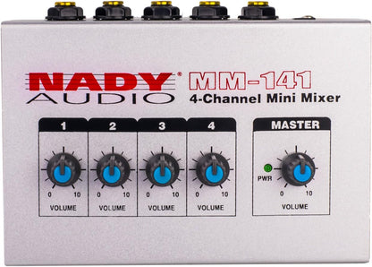 Nady MM141 4-Channel Mono Mini Mixer Portable