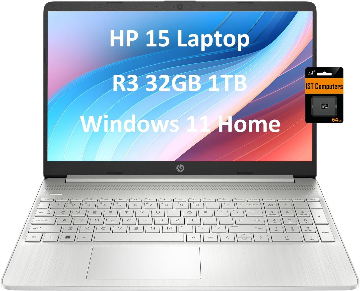 HP Laptop 15 Ryzen 3 32GB RAM 1TB SSD