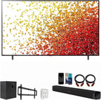 LG 86NANO75UPA 86-Inch NanoCell 4K UHD Smart TV Bundle