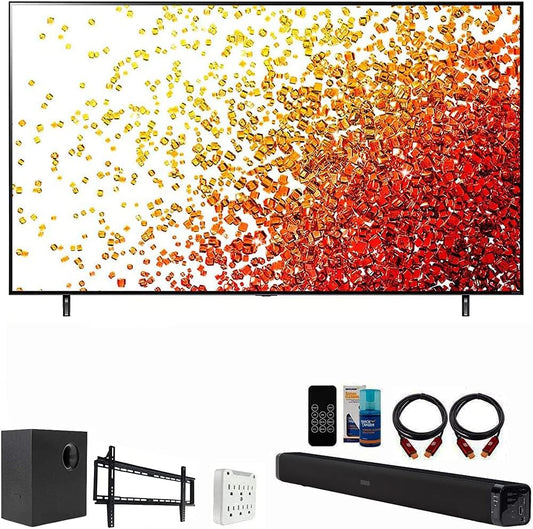 LG 86NANO75UPA 86-Inch NanoCell 4K UHD Smart TV Bundle