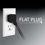 GE 41282 8ft Braided 3-Outlet Extension Cord