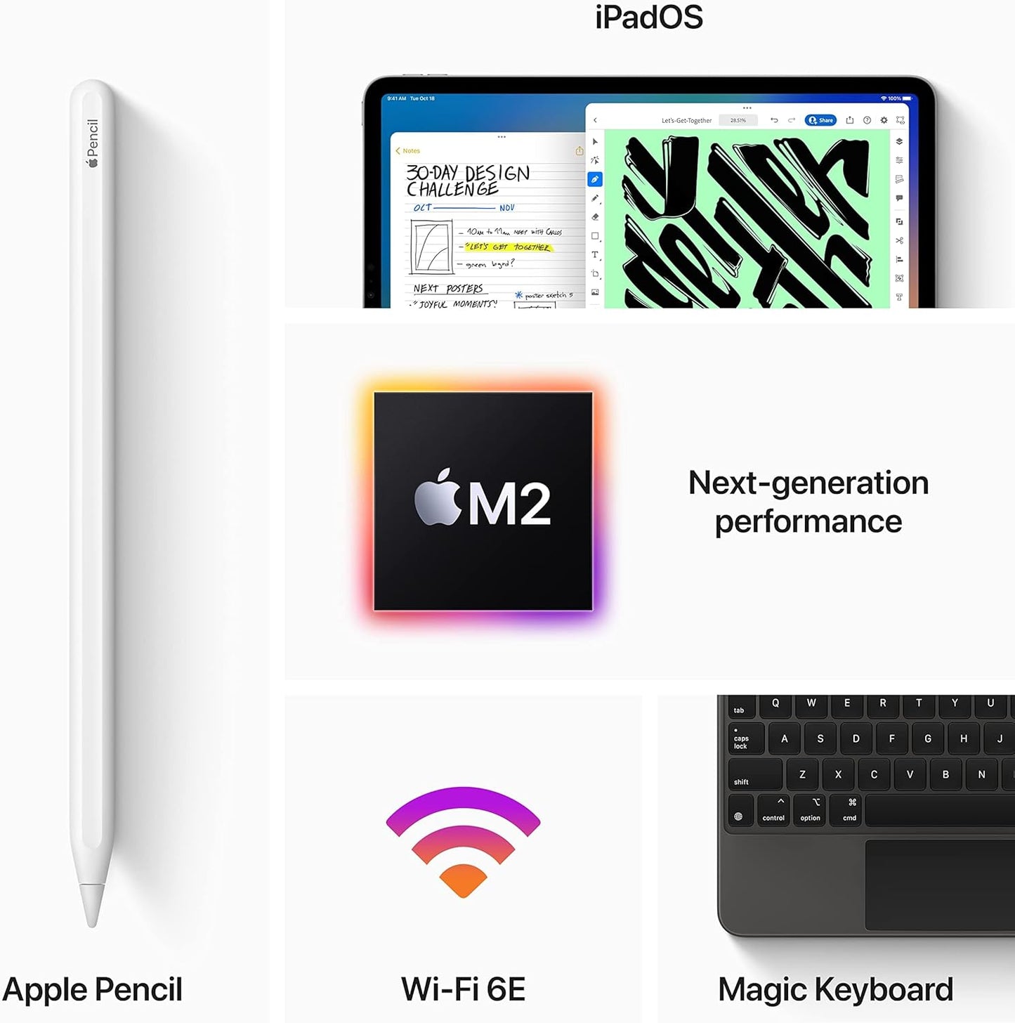 Apple MNXD3LL/A 2022 iPad Pro 11-inch 128GB (Renewed)