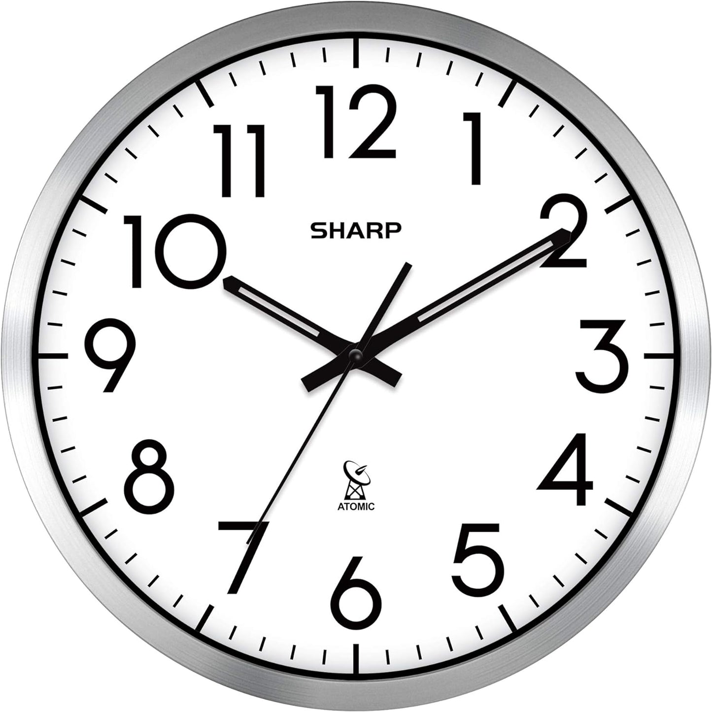 Sharp Atomic Analog 12" Wall Clock