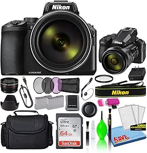 Nikon COOLPIX P950 Digital Camera - 83x Zoom, Deluxe Bundle Renewed