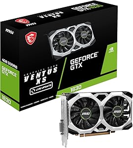 MSI V809-4215R GTX 1630 Ventus XS 4G OC Graphics Card