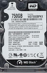 Western Digital WD7500BPKX-00HPJT0 750GB SATA Hard Drive — main product image