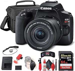 Canon EOS Rebel SL3 DSLR 18-55mm Lens Bundle Renewed
