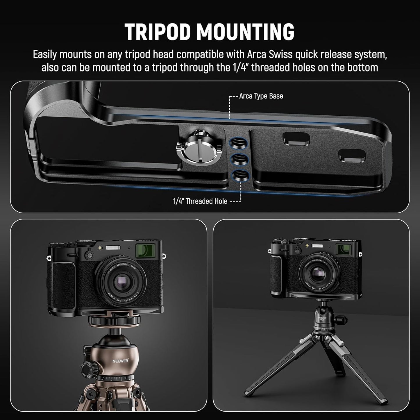 Neewer CA084 Fujifilm X100VI/V L Bracket with Handgrip