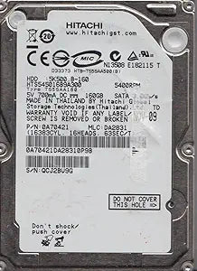 Hitachi HTS545016B9A300 160GB SATA 2.5" Hard Drive
