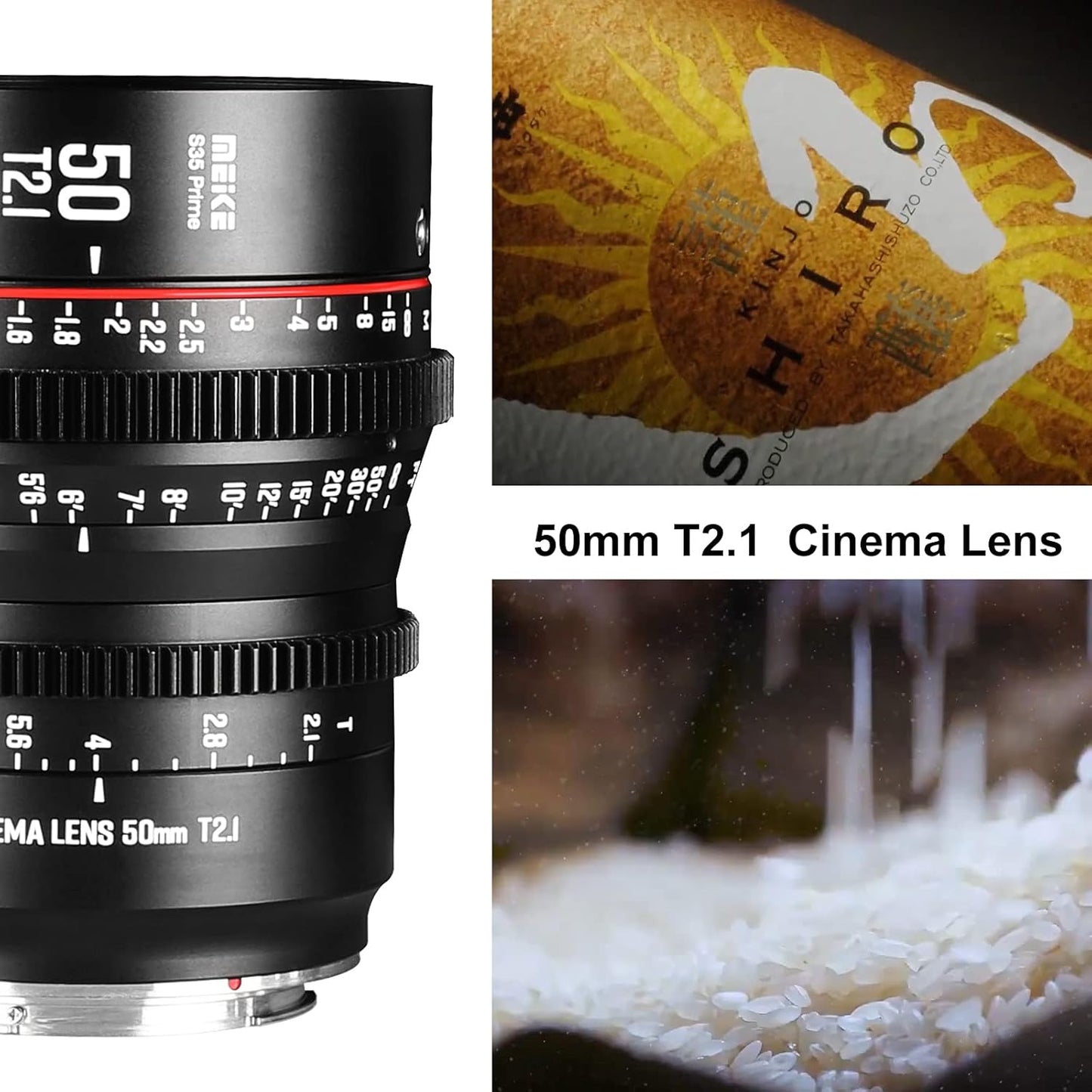 Meike Meike 50mm T2.1 S35 Prime Cinema Lens EF Mount