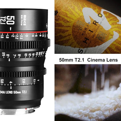 Meike Meike 50mm T2.1 S35 Prime Cinema Lens EF Mount