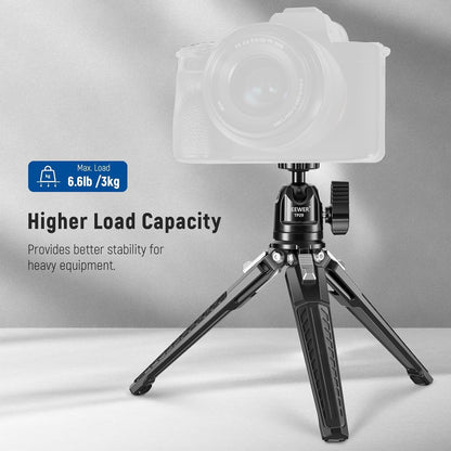 Neewer TP29 Mini Table Tripod: 360° Ball Head, Portable Camera Stand