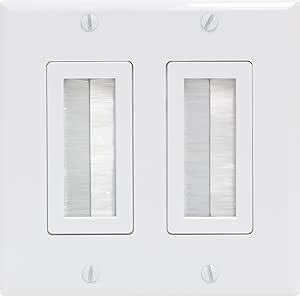 GE 87698 Dual Brush Wall Plate