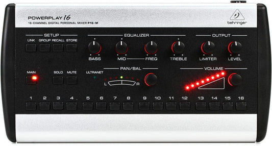 Behringer P16M Powerplay 16-Channel Digital Personal Mixer