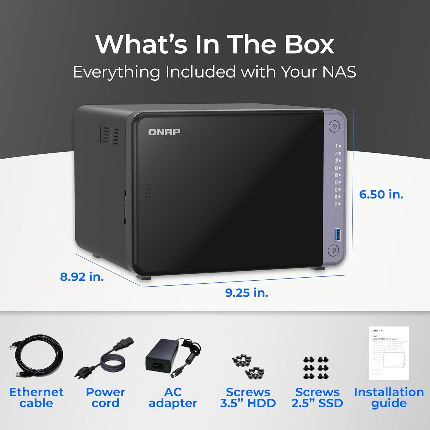 QNAP TS-632X-4G-US 6-Bay 10GbE Desktop NAS (Diskless)