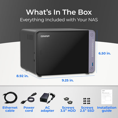 QNAP TS-632X-4G-US 6-Bay 10GbE Desktop NAS (Diskless)