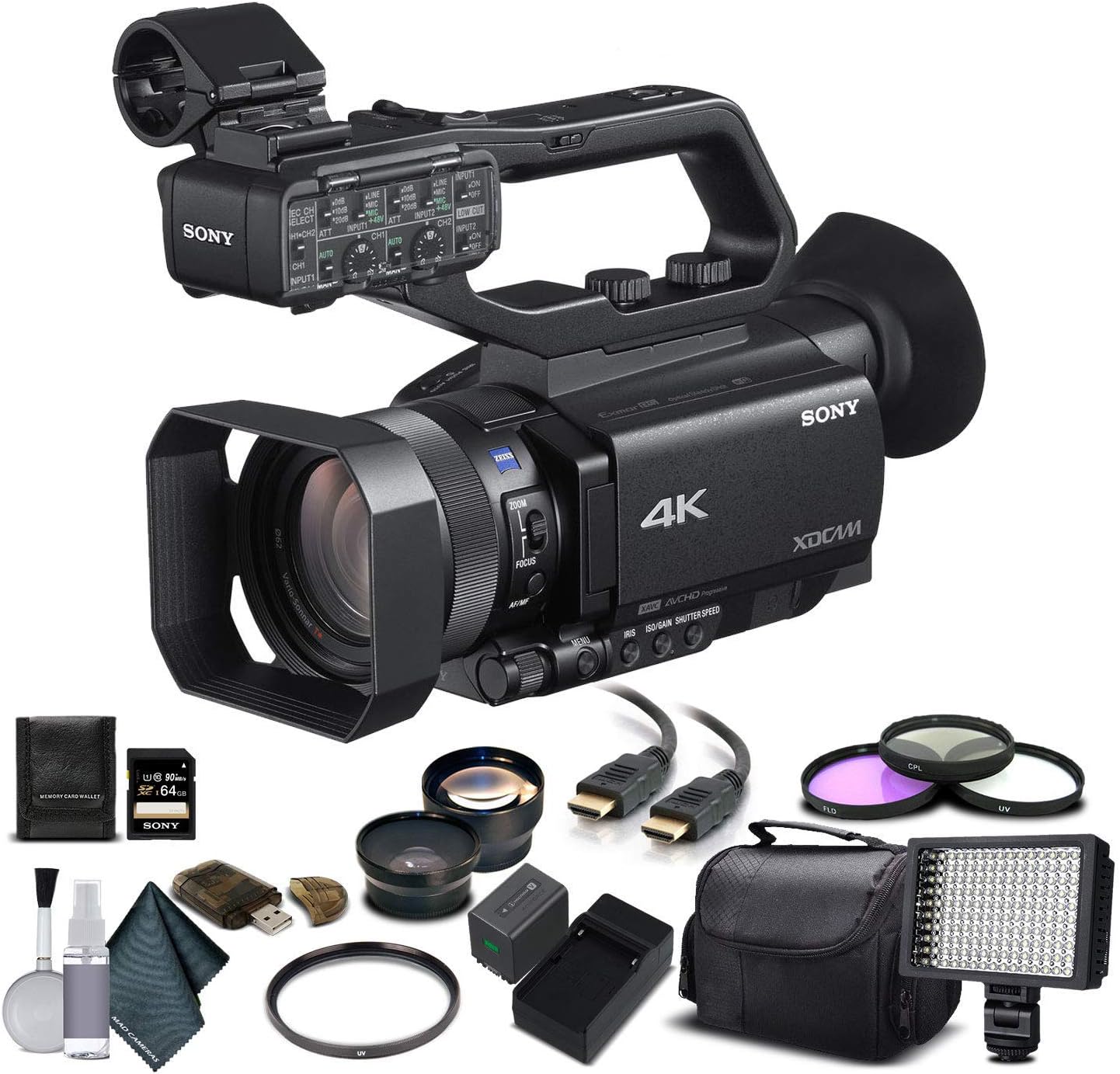 Sony PXW-Z90V 4K HDR Camcorder - Advanced Bundle
