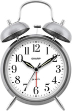 Sharp Twin Bell Alarm Clock - Loud for Heavy Sleepers
