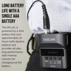 Tascam 4330376543 DR-10L Lavalier Mic & Recorder Bundle
