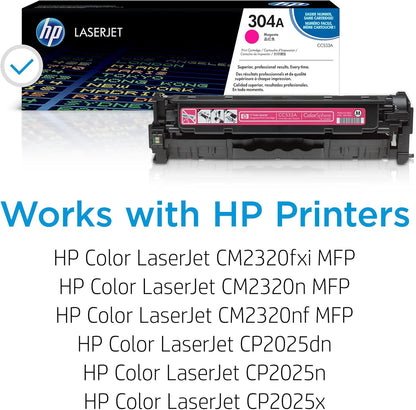 HP CC533A 304A Magenta Toner Cartridge