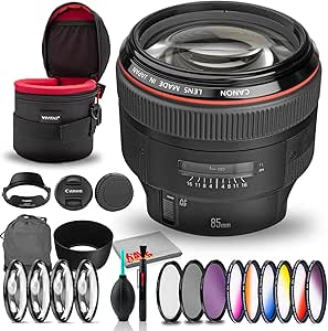 Canon 85mm F/1.2L EF Telephoto Lens Kit (USA)