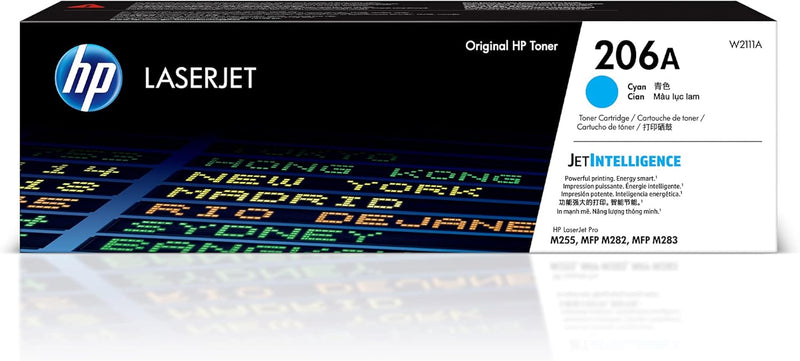 HP W2111A 206A Cyan LaserJet Toner Cartridge — main product image