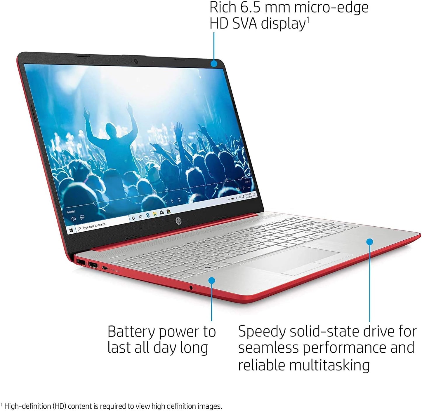 HP dw1083wm 15.6" Pentium Gold 4GB 128GB SSD Laptop