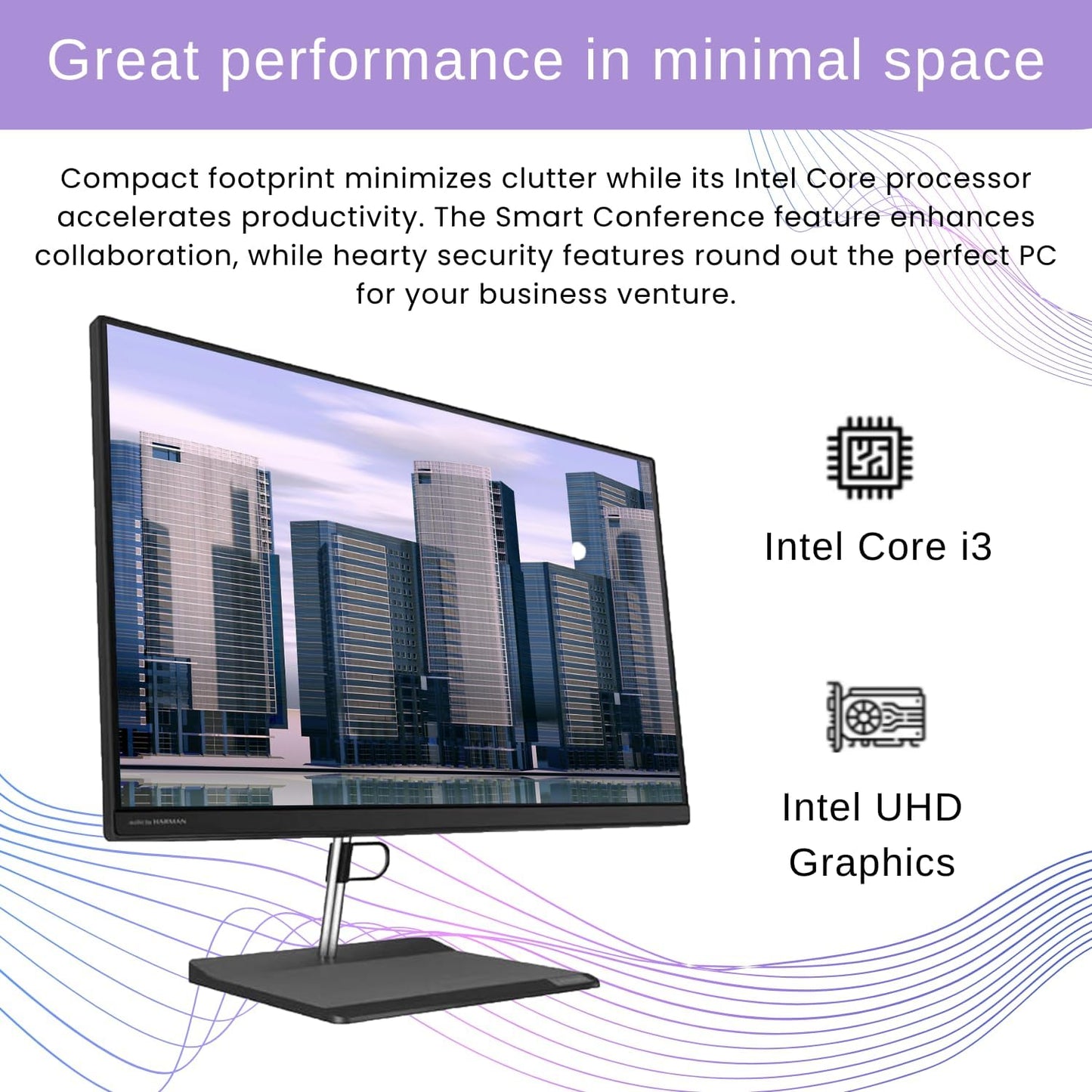 Lenovo 11LC V30a: 21.5" FHD All-in-One, i3-1005G1, 16GB, 512GB SSD, Win 11 Pro