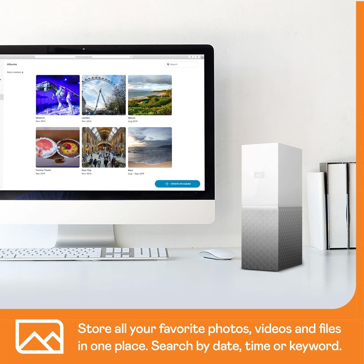 Western Digital WDBVXC0080HWT-EESN 8TB My Cloud Home Personal Storage