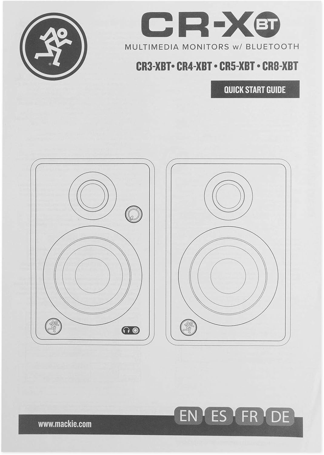 Mackie CR4-XBT Studio Monitor Speaker Bundle