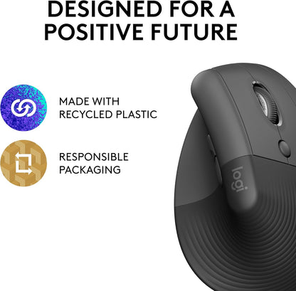 Logitech 910-006466 Lift Vertical Ergonomic Wireless Mouse